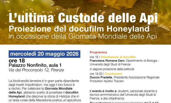 Giornata Mondiale delle Api: 20 maggio proeizione del docufilm